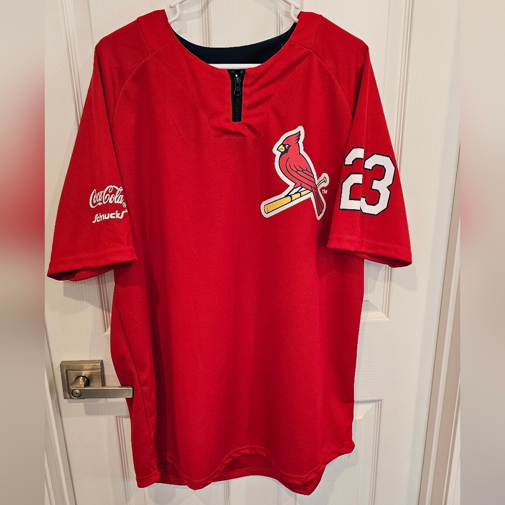 St. Louis Cardinals Men's Red Baseball Jersey Top with Number 23 Size-XL